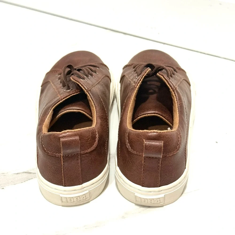 Every day sneak boys Casual Brown Leather-Style Sneakers 3/22‎